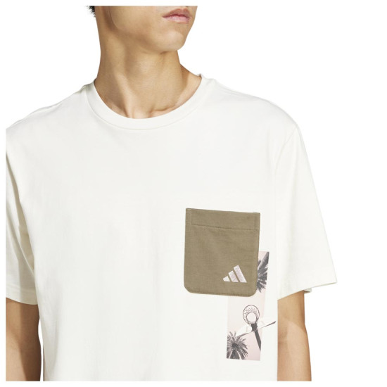 Adidas Ανδρική κοντομάνικη μπλούζα Lens Elevated Pocket Graphic Tee